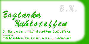 boglarka muhlsteffen business card